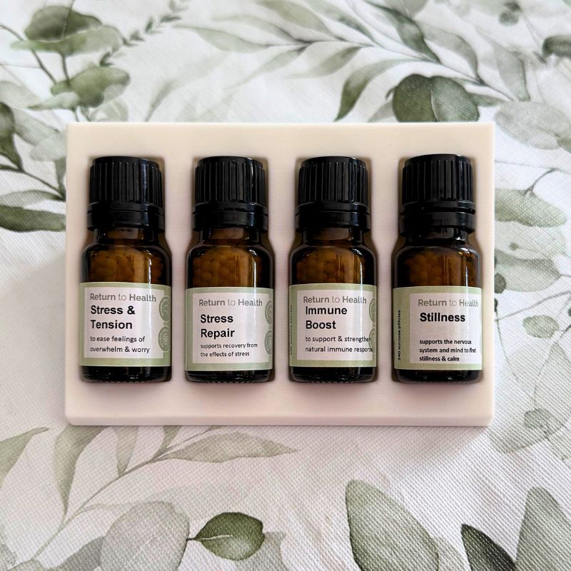 Return to Self Homeopathic Kit with remedy stand image 0